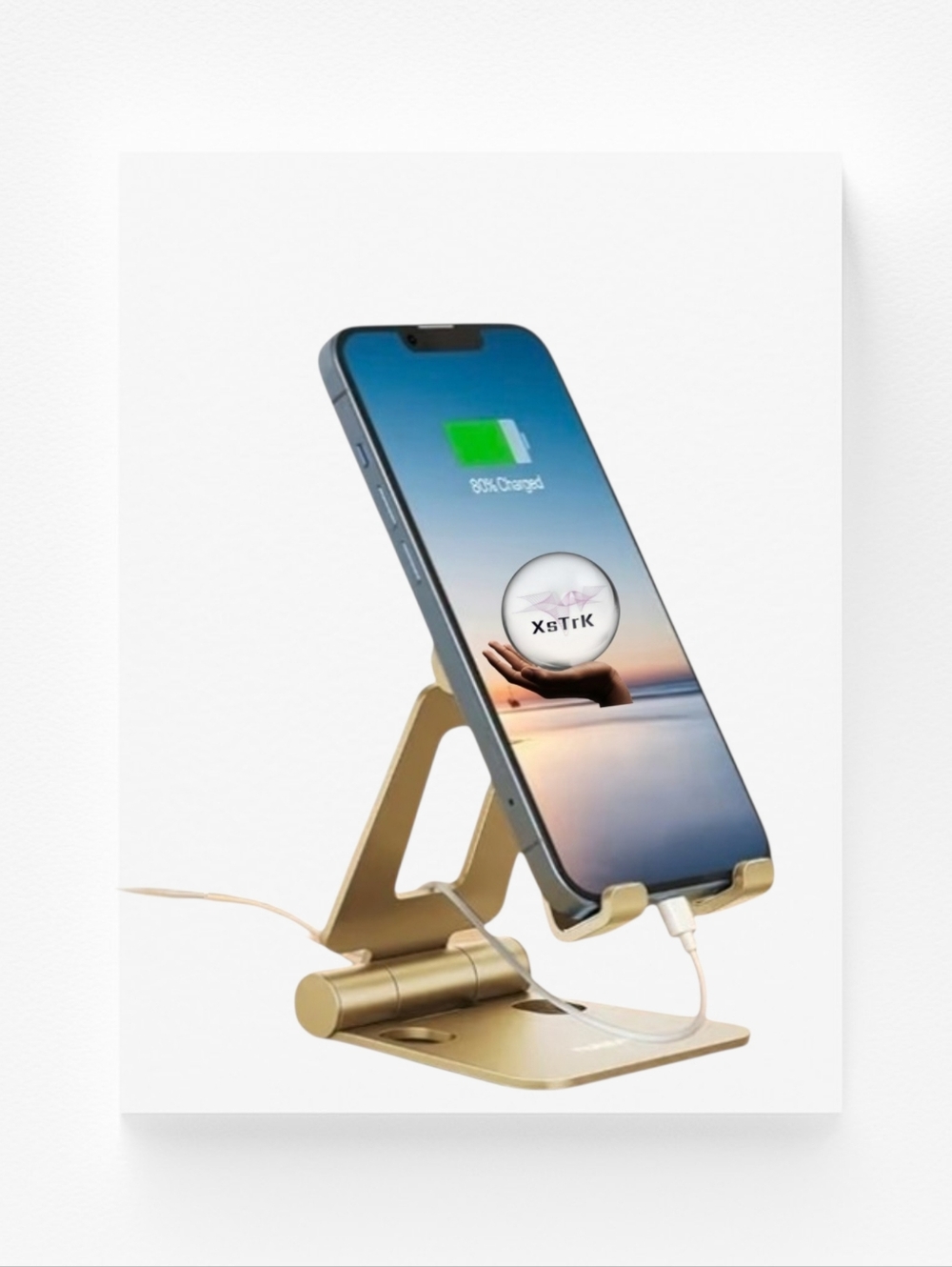 NEW Adjustable Tablet & Phone Stand ▪︎ Universal Holder ▪︎ Collapsible ▪︎ Gold